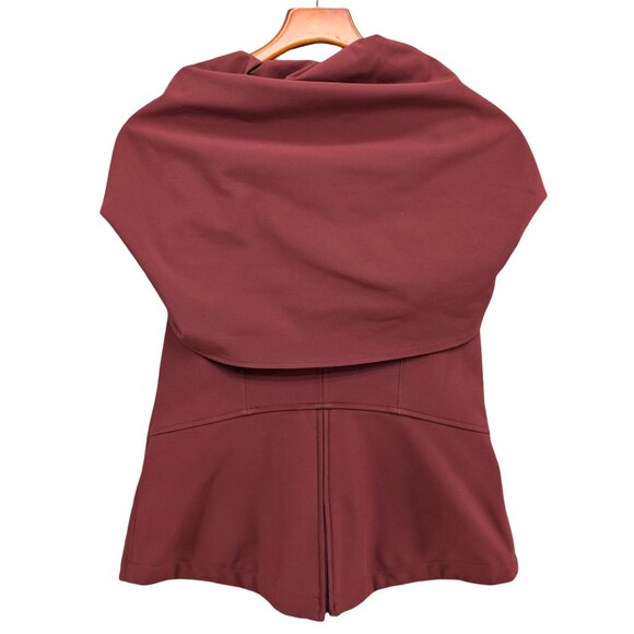 Noel Asmar Equestrian Riding Vest Womens Brick Red Hooded Full Zip Size XS - Picture 3 of 14